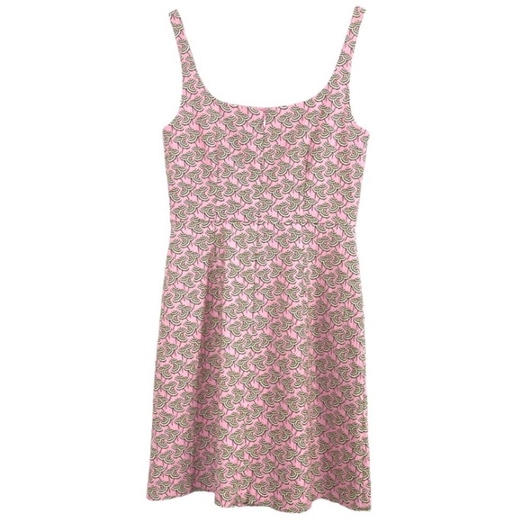 J.CREW Parasol Umbrella Print Jacquard Sheath Dress in Pink Size 4 Style #J3223 - Picture 4 of 8